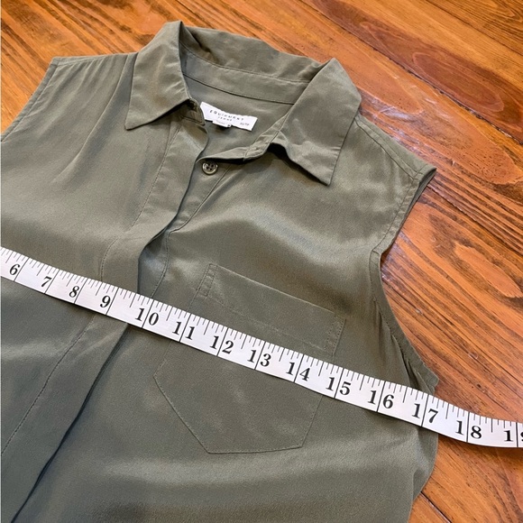 Equipment is 100% Silk Camouflage Olive Green Tira Asymmetrical Dress XS - Picture 8 of 12